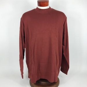 Columbia Mock Neck Pullover Men's Size 2XL Maroon